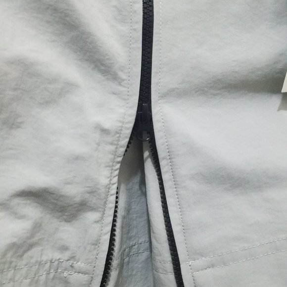 NWT BLUE GRAY ZIPPERED NYLON MINI SKIRT - Picture 4 of 6